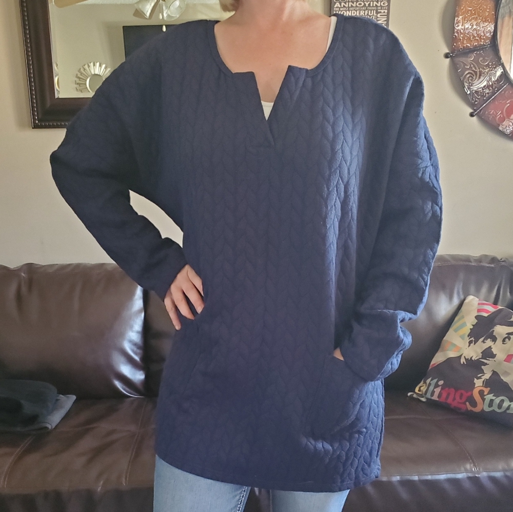 Navy sweater